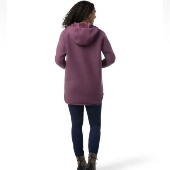 Smartwool Women's $175 Size S Hudson Trail Fleece Poncho NWT Purple - Picture 11 of 11